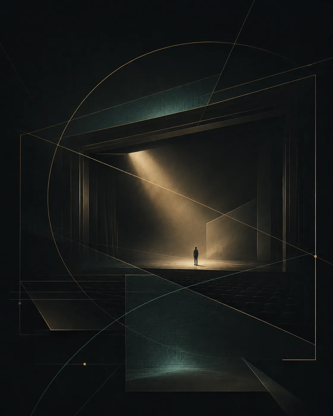 Cinematic artwork representing theatre discovery on ESX